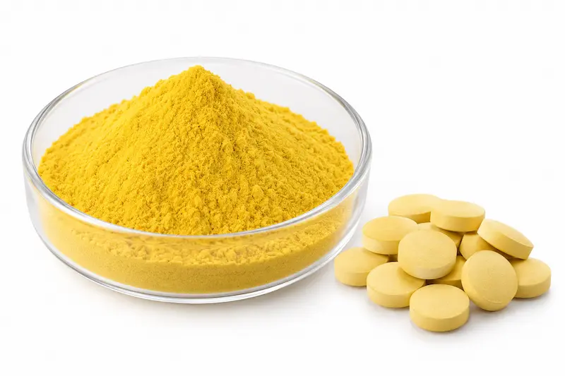 Berberine hydrochloride yellow crystalline powder used as a plant alkaloid raw material for dietary supplements